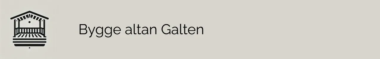 Bygge altan Galten